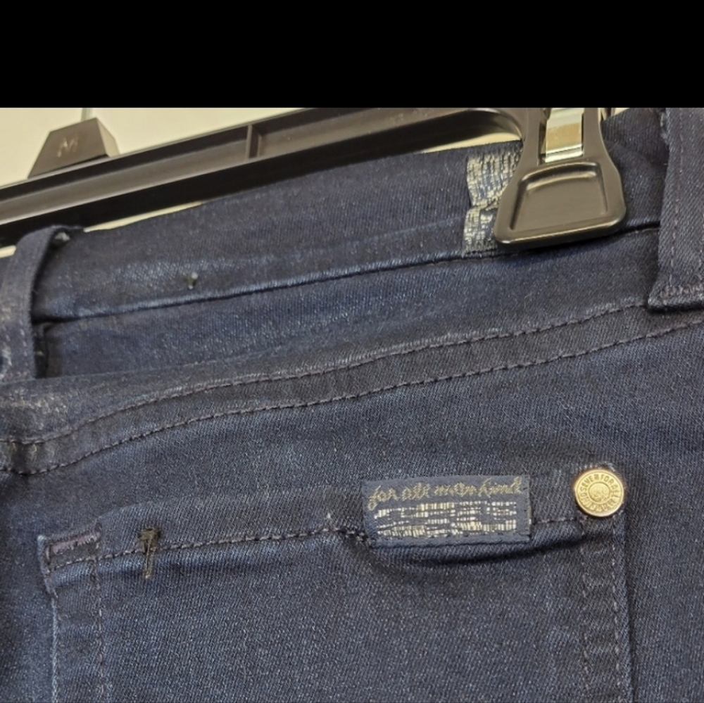 7 For All Mankind Kimmie Bootcut Blue Jeans Size 24 - Picture 8 of 9